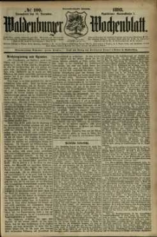 Waldenburger Wochenblatt, Jg. 39, 1893, nr 100
