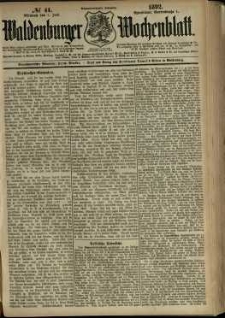 Waldenburger Wochenblatt, Jg. 38, 1892, nr 44