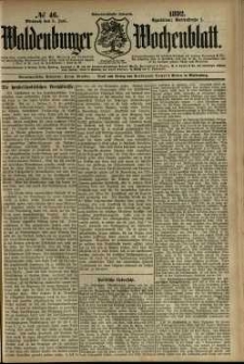 Waldenburger Wochenblatt, Jg. 38, 1892, nr 46