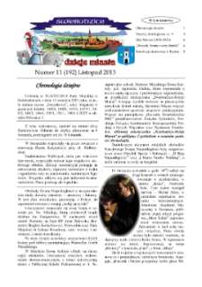 Świebodzice - Dzieje Miasta, 2013, nr 11 (192) [Dokument elektroniczny]