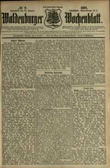 Waldenburger Wochenblatt, Jg. 37, 1891, nr 9