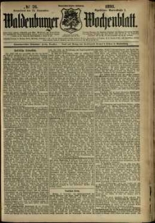 Waldenburger Wochenblatt, Jg. 39, 1893, nr 76