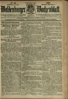 Waldenburger Wochenblatt, Jg. 38, 1892, nr 50