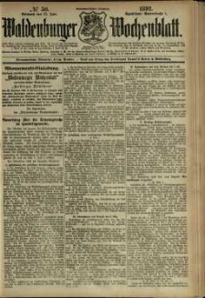 Waldenburger Wochenblatt, Jg. 38, 1892, nr 50