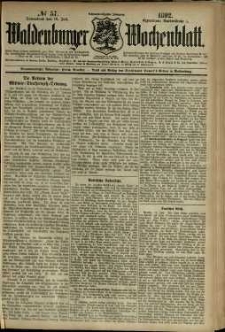 Waldenburger Wochenblatt, Jg. 38, 1892, nr 57