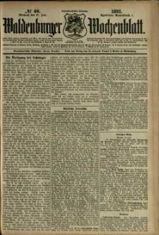 Waldenburger Wochenblatt, Jg. 38, 1892, nr 60