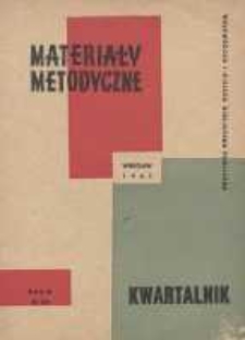 Materiały Metodyczne, 1961, nr 2/3