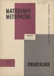 Materiały Metodyczne, 1961, nr 4