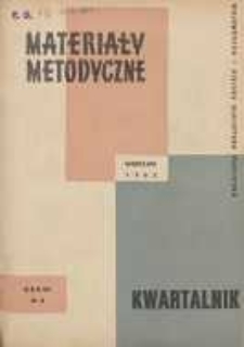Materiały Metodyczne, 1962, nr 2