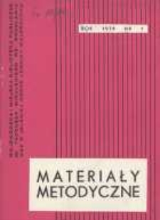 Materiały Metodyczne, 1976, nr 1