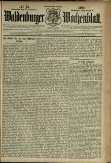 Waldenburger Wochenblatt, Jg. 38, 1892, nr 73