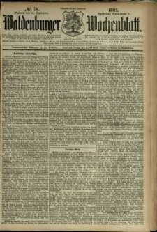 Waldenburger Wochenblatt, Jg. 38, 1892, nr 76