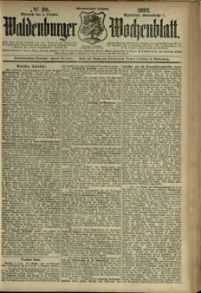 Waldenburger Wochenblatt, Jg. 38, 1892, nr 80