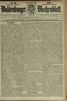 Waldenburger Wochenblatt, Jg. 38, 1892, nr 88