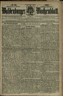 Waldenburger Wochenblatt, Jg. 38, 1892, nr 96