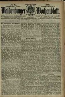 Waldenburger Wochenblatt, Jg. 38, 1892, nr 97