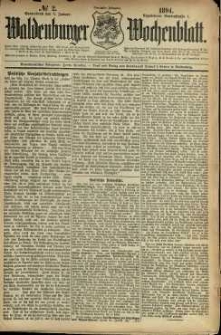 Waldenburger Wochenblatt, Jg. 40, 1894, nr 2