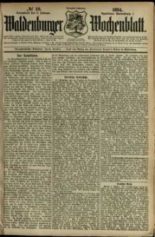 Waldenburger Wochenblatt, Jg. 40, 1894, nr 10