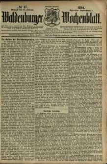 Waldenburger Wochenblatt, Jg. 40, 1894, nr 17