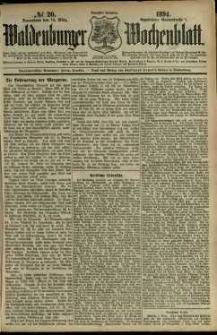 Waldenburger Wochenblatt, Jg. 40, 1894, nr 20