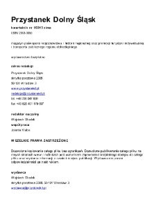 Przystanek Dolny Śląsk, 2013, nr 1 (tekst) [Dokument elektroniczny]