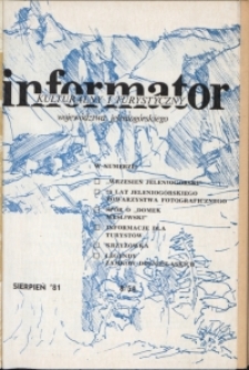 Informator Kulturalny i Turystyczny Województwa Jeleniogórskiego, 1981, nr 8 (54)