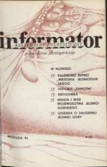 Informator Kulturalny i Turystyczny Województwa Jeleniogórskiego, 1981, nr 9 (55)