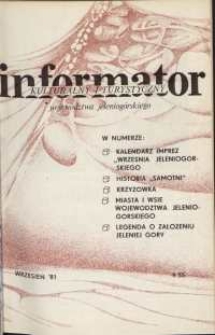 Informator Kulturalny i Turystyczny Województwa Jeleniogórskiego, 1981, nr 9 (55)