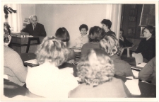 Spotkanie z lektorem w bibliotece w Jaworze w 1967 r.