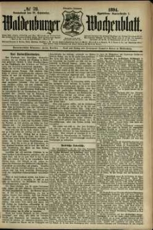 Waldenburger Wochenblatt, Jg. 40, 1894, nr 78