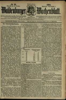 Waldenburger Wochenblatt, Jg. 40, 1894, nr 81