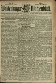 Waldenburger Wochenblatt, Jg. 40, 1894, nr 82