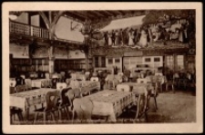 Berghotel zur Teichmannbaude, Ober-Krummhübel im Riesengebirge. Seehöhe 843m. Telef. No. 48. Wandrer - Saal. [Dokument ikonograficzny]