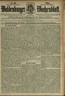 Waldenburger Wochenblatt, Jg. 40, 1894, nr 93