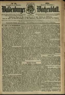 Waldenburger Wochenblatt, Jg. 40, 1894, nr 94