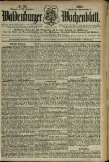 Waldenburger Wochenblatt, Jg. 40, 1894, nr 95