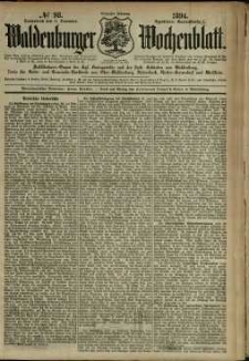 Waldenburger Wochenblatt, Jg. 40, 1894, nr 98