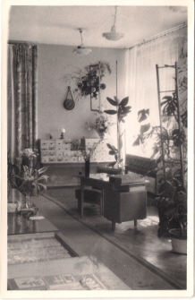 Wystawa kwiatów z okazji 22 Lipca 1971 r. w Wypożyczalni dla Dorosłych w Jaworze, zdjęcie 1