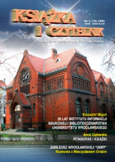 Książka i Czytelnik : czasopismo bibliotekarzy Dolnego Śląska, 2006, nr 3 (76)