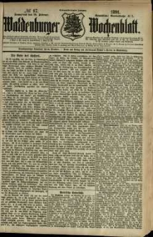 Waldenburger Wochenblatt, Jg. 37, 1891, nr 17