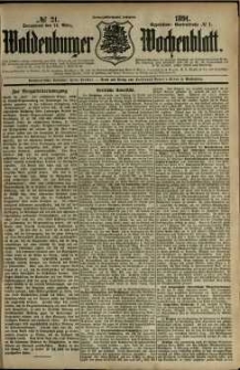 Waldenburger Wochenblatt, Jg. 37, 1891, nr 21