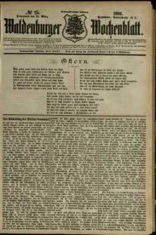 Waldenburger Wochenblatt, Jg. 37, 1891, nr 25