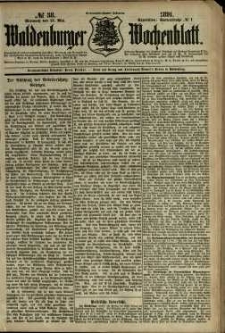 Waldenburger Wochenblatt, Jg. 37, 1891, nr 38