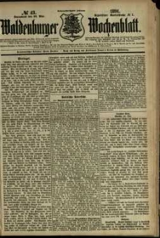 Waldenburger Wochenblatt, Jg. 37, 1891, nr 43