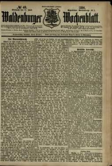 Waldenburger Wochenblatt, Jg. 37, 1891, nr 48