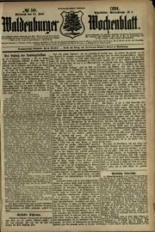Waldenburger Wochenblatt, Jg. 37, 1891, nr 50