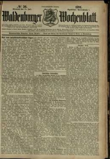 Waldenburger Wochenblatt, Jg. 37, 1891, nr 56