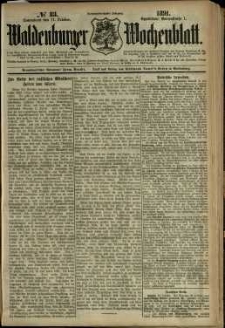 Waldenburger Wochenblatt, Jg. 37, 1891, nr 83