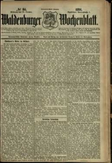 Waldenburger Wochenblatt, Jg. 37, 1891, nr 84