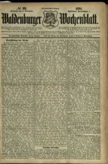 Waldenburger Wochenblatt, Jg. 37, 1891, nr 88